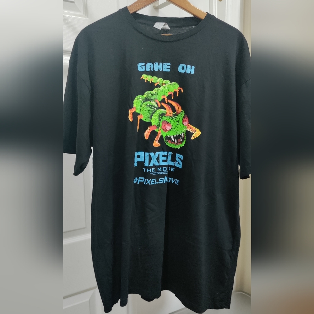 Pixels The Movie tee shirt color Black size XL Promotional promo
